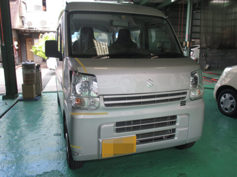 大山崎町　Y様　軽自動車のバンバー、ボンネットのキズ修理