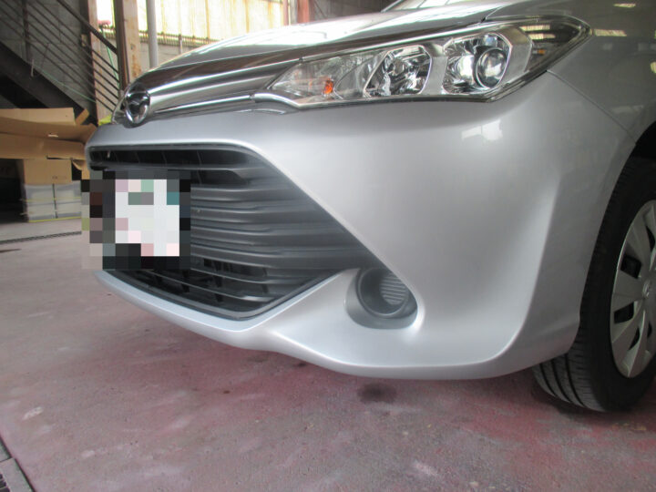 京都市Y様　トヨタ　カローラフィールダー　フロントバンパー傷　お見積りしました。サムネイル
