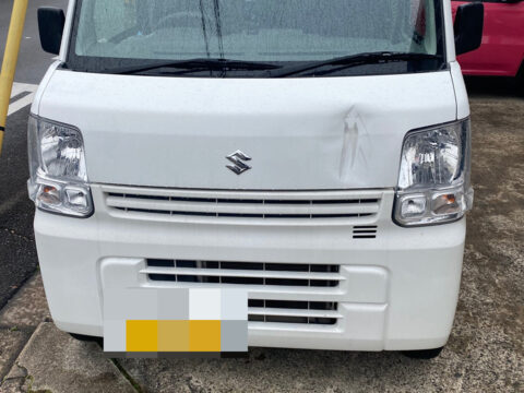 京都市K様　スズキ　エブリイ　フロントボンネット凹み　お見積りしました。サムネイル