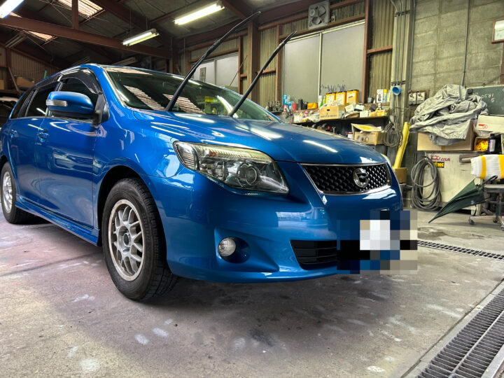 京都市U様　トヨタ カローラフィールダー　フロントバンパー傷　お見積りしました。サムネイル