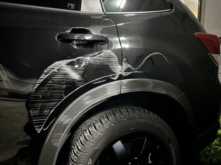 京都市E様　日産　エクストレイル　リアドア傷　お見積りしました。サムネイル