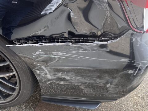 京都市D様　トヨタ　シエンタ　リアフェンダー凹み　お見積りしました。サムネイル